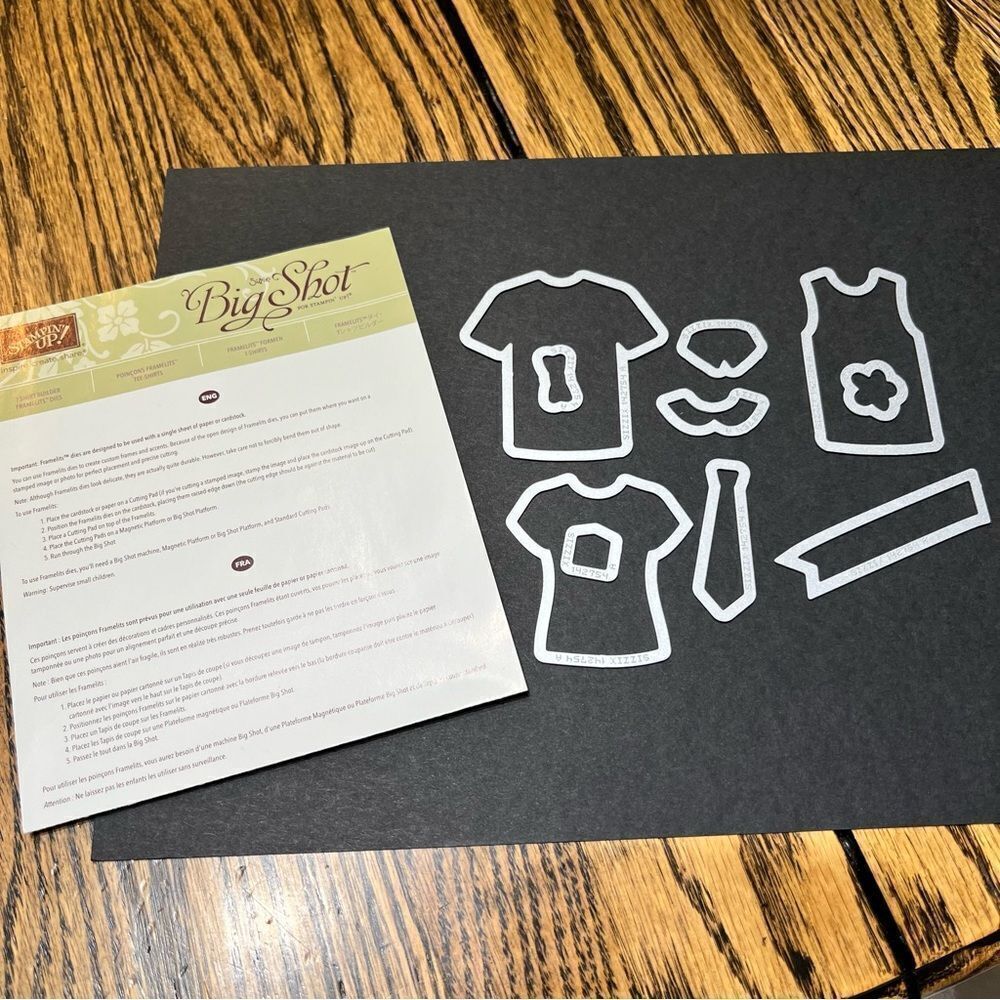 Stampin’ Up! T-shirt Builder Framelits 10 Thinlit Dies #142754 Retired